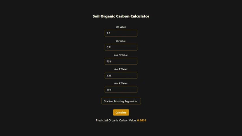 SOIL ORGANIC CARBON CALCULATOR preview